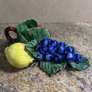 Early 20th Belifore Collection Capodimonte Candlestick Made in Italy